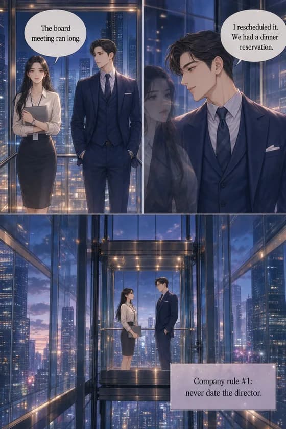 Romance Webtoon drawing style sample
