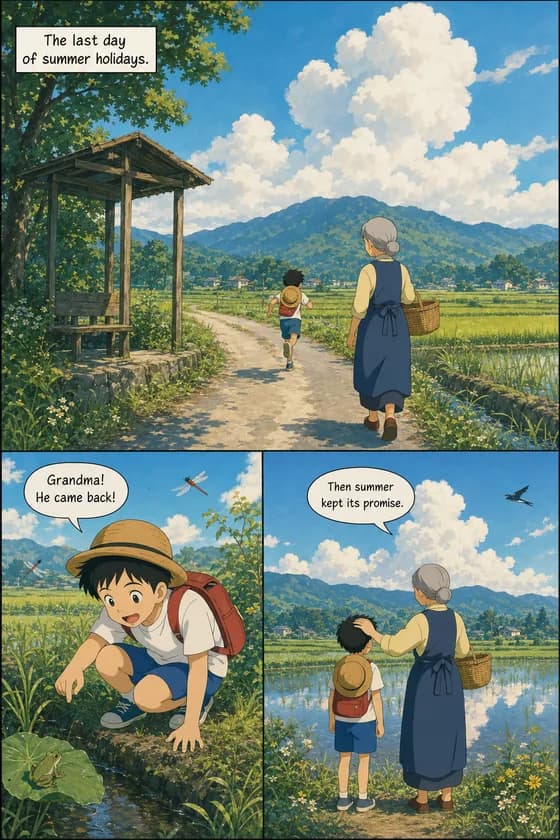 Painterly Anime drawing style sample