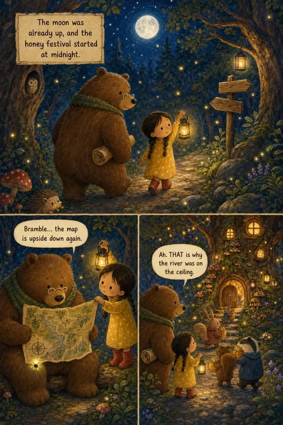 Storybook drawing style sample