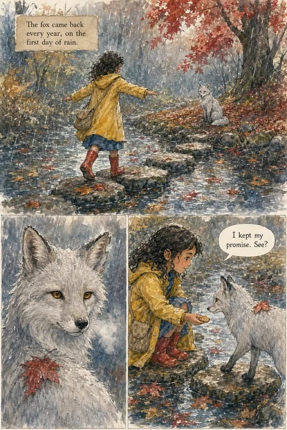 Watercolor drawing style sample